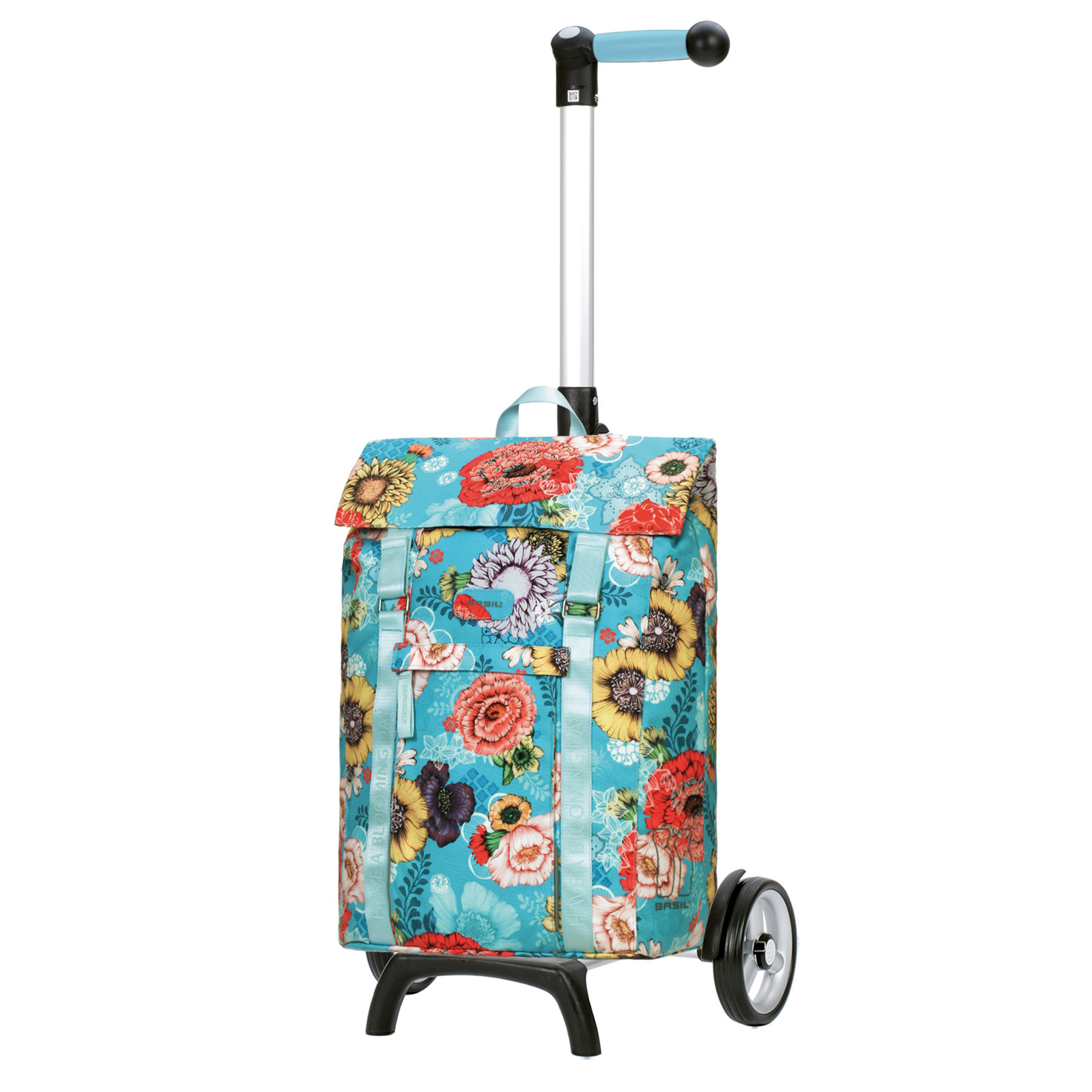 Unus - Andersen Unus Shopper Fun mit Tasche Basil Bloom in Blau oder Gelb, Tasche komplett Wasserdicht
