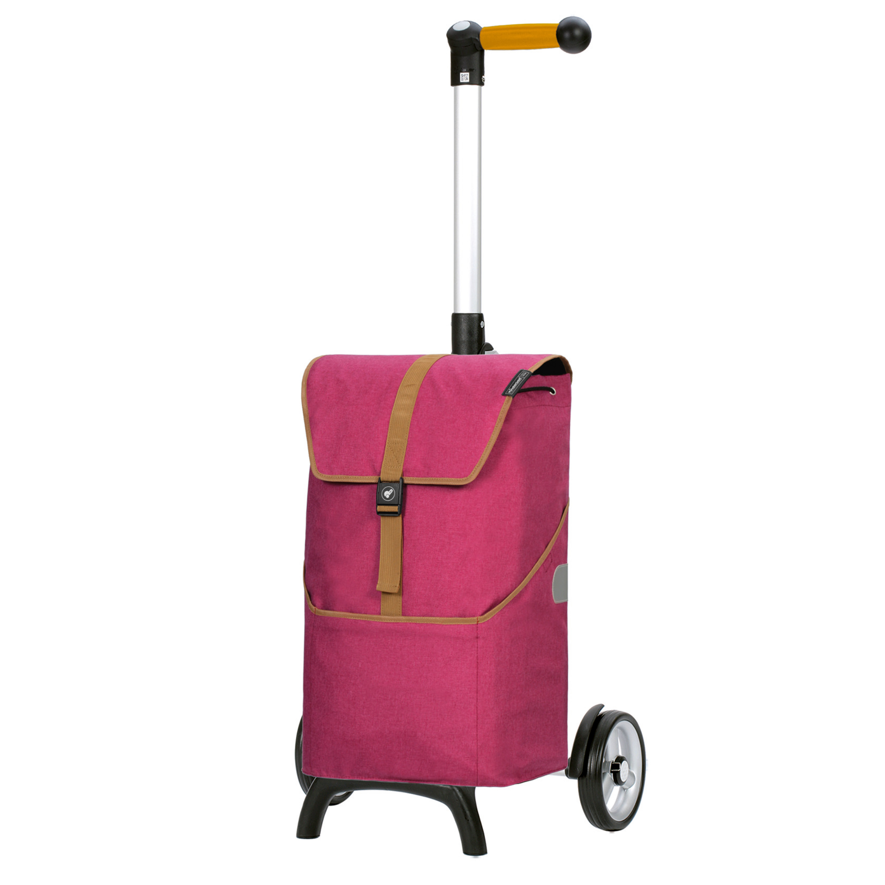 Andersen Unus Shopper Fun mit Tasche Auke in Flieder oder Rubin, Tasche als Rucksack verwendbar