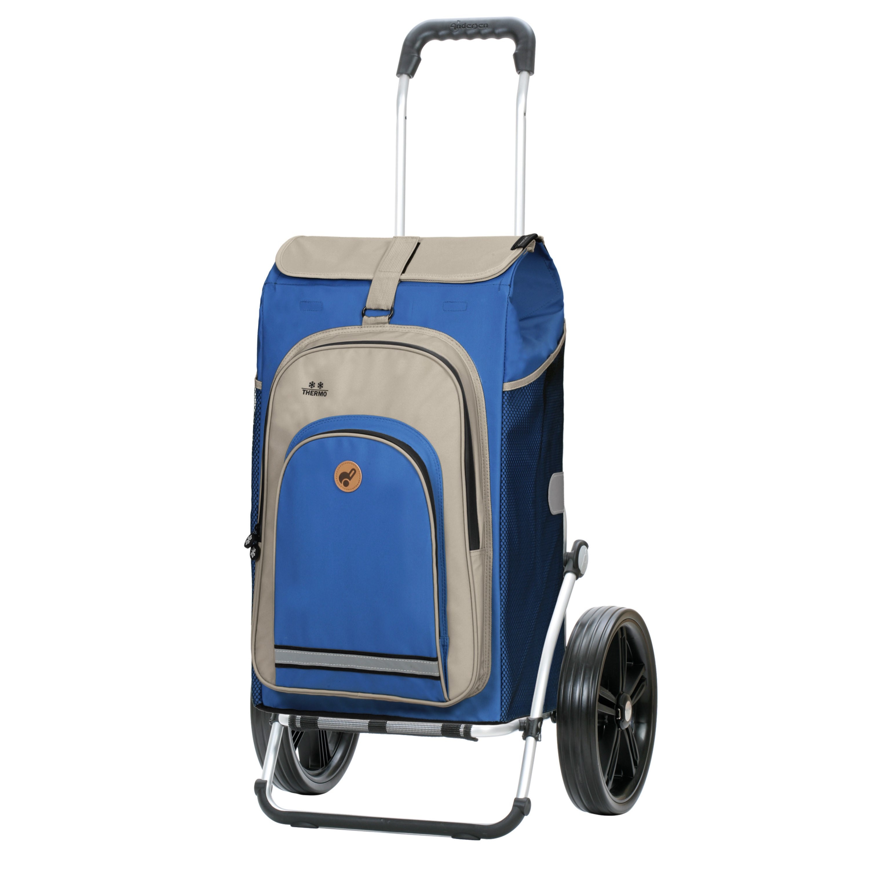 Andersen Royal Shopper mit Tasche Hydro 2.1 in Grau, Rot, Schwarz oder Blau, Kugellagerrad 
