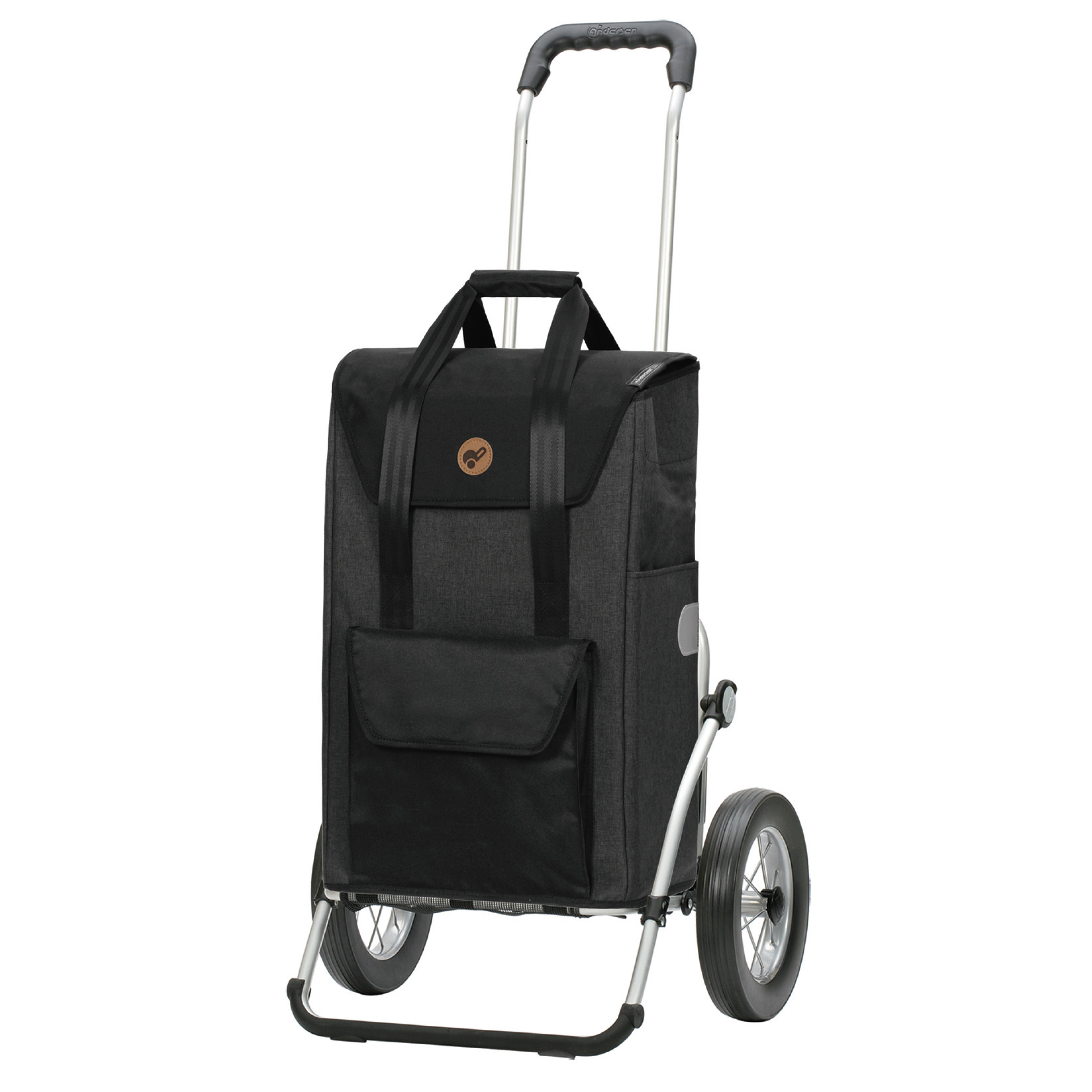 Andersen Royal Shopper mit Tasche Senta 2.0 in Grau oder Schwarz, Metallspeichenrad