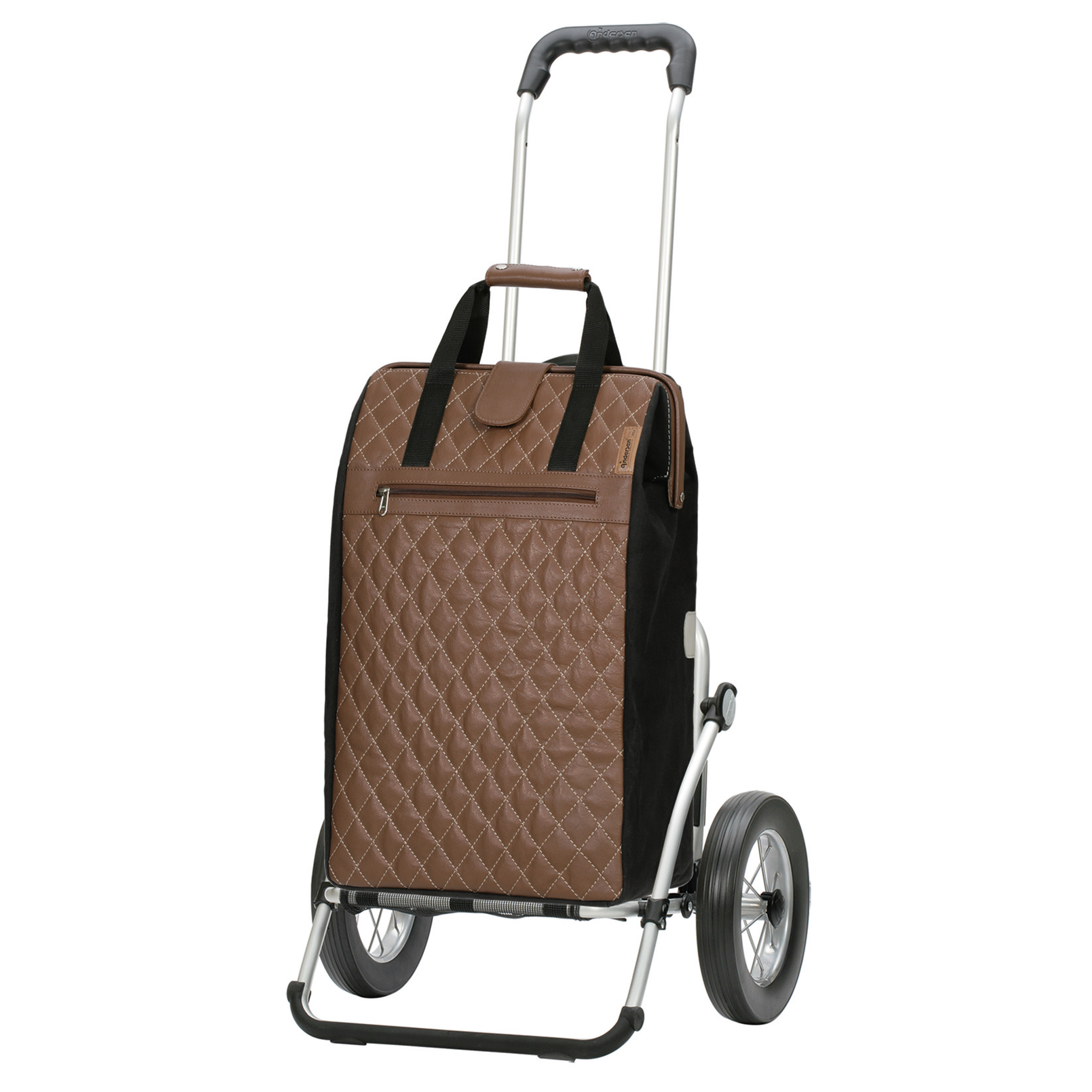 Andersen Royal Shopper mit Tasche Inra in Braun oder Schwarz, Metallspeichenrad